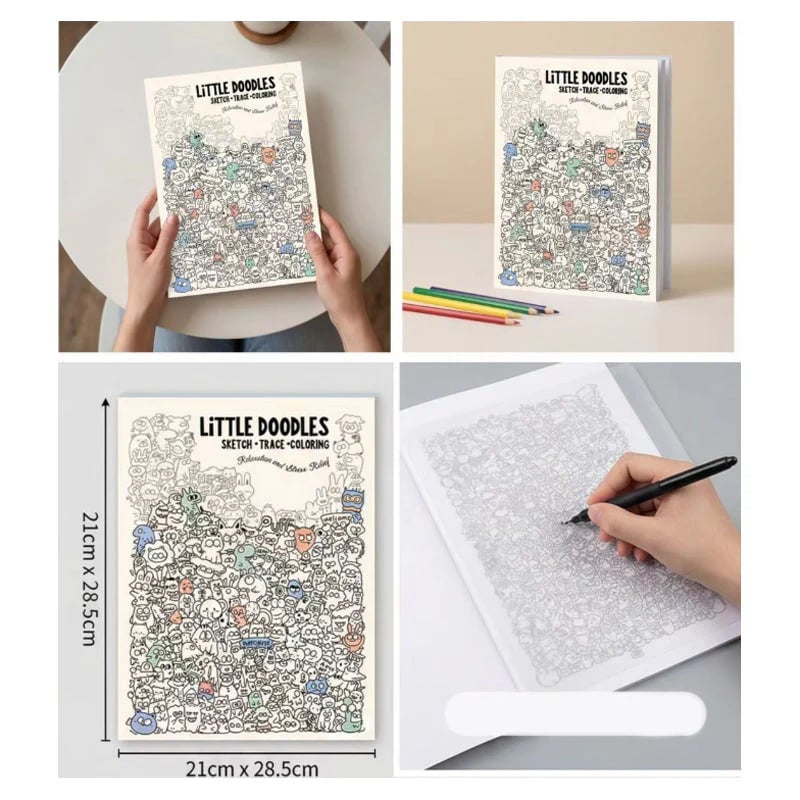 ⏰Creative Doodle Art Coloring Book