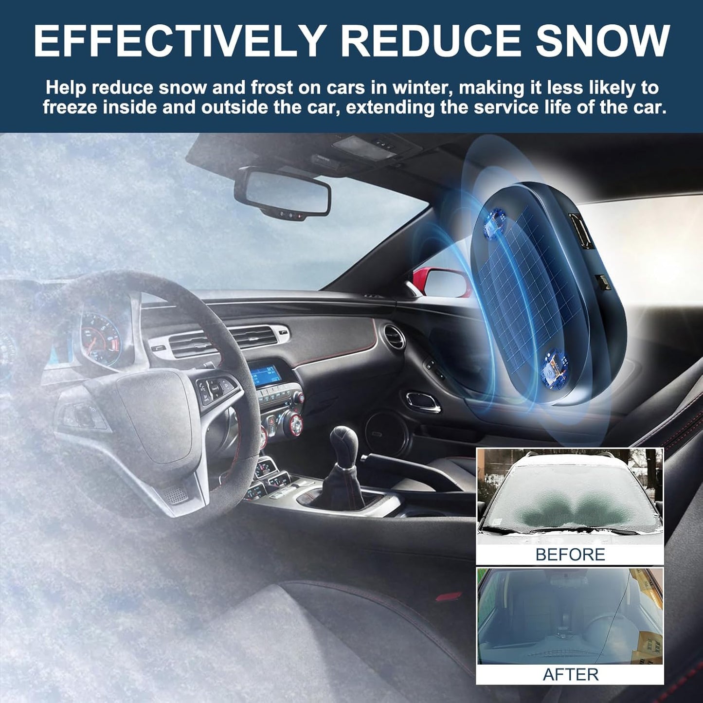 🔥❄️2025 Newest Electromagnetic Snow and Ice Prevention Device (Solar Powered)