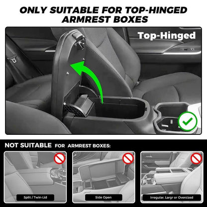 ⏰Final 3 Hours: Only ＄33.99🎉Multifunctional PU Leather Car Armrest Box Mat