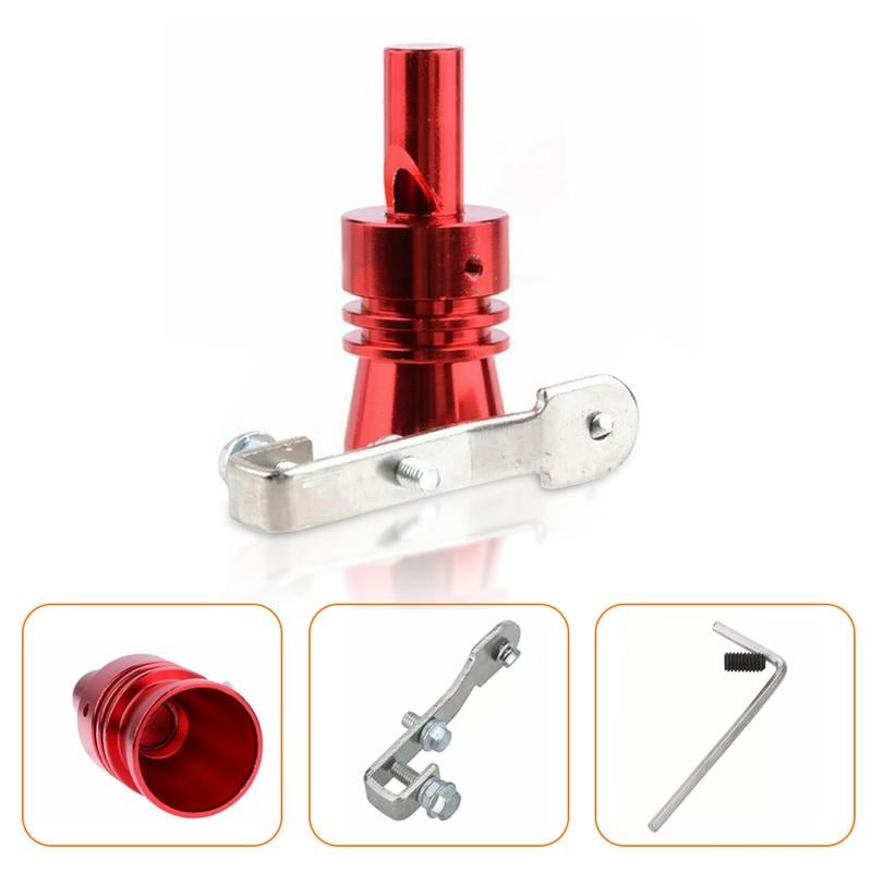 🔥🎁Aluminum Alloy Universal Turbo Whistle,Turbo Sound Exhaust Muffler Pipe Whistle Car Roar Maker
