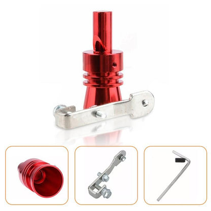🔥🎁Aluminum Alloy Universal Turbo Whistle,Turbo Sound Exhaust Muffler Pipe Whistle Car Roar Maker