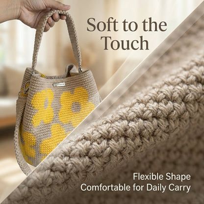 🏆Last Day Promotion 49% OFF🧵🌸Handmade Crochet Flower Tote 🌼✨