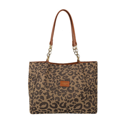 👜 LIMITED-TIME 50% OFF! ✨ Ladies Elegant Handbag – Large Capacity, Leopard Print, Versatile 🌟