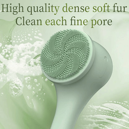 🎁 6 in 1 Electric Silicone Bath Brush Electric Back Scrubber 6 Brush Heads