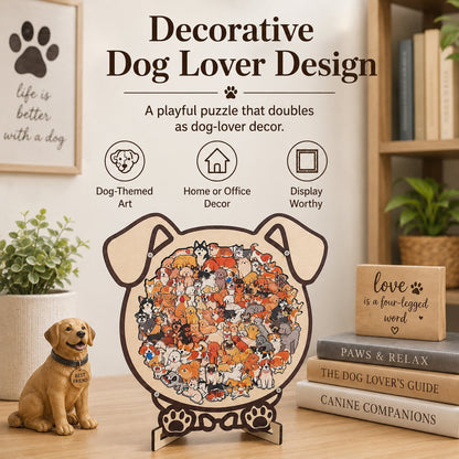 Wooden Dog Jigsaw Puzzle