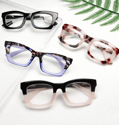Hot Sale👓Anti Blue Light Glasses Set 4 Pairs Oprah Style Unisex Reading Glasses
