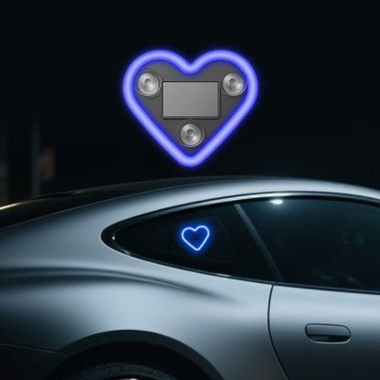 🔥Last Day Promotion 49% OFF🔥 - Solar Powered Wireless LED Heart Shape C-Pillar Neon Light