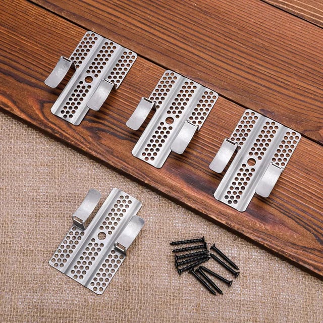 10pcs Drywall Fastener Clips, Stainless Steel Drywall Repair Clips with 20pcs Screws Fits 1/2" and 5/8" Panels