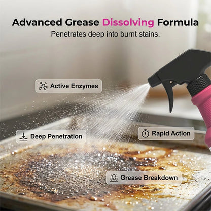 🍖🧼Fast-Acting Heavy-Duty Grill Degreaser Spray✨