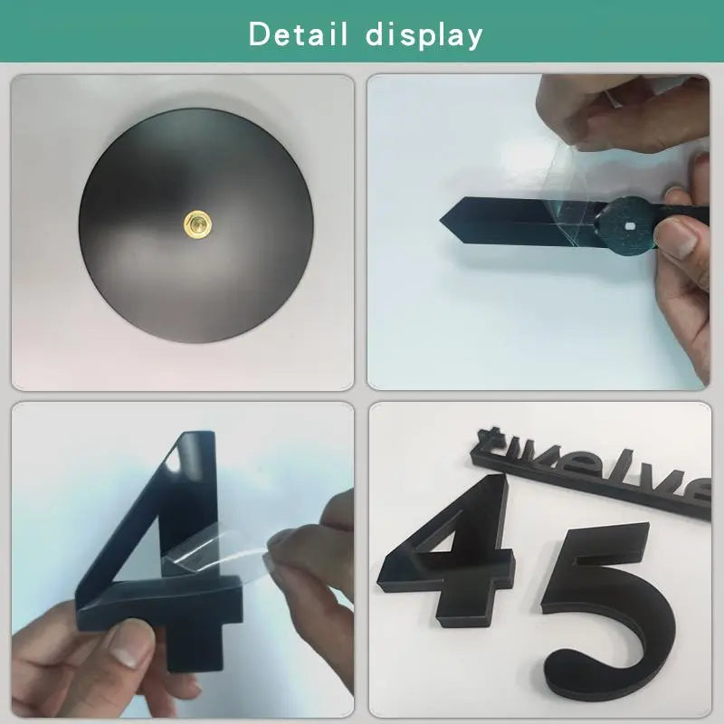 Creative DIY 3D Acrylic Digital Wall Clock