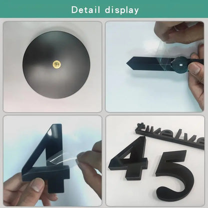 Creative DIY 3D Acrylic Digital Wall Clock