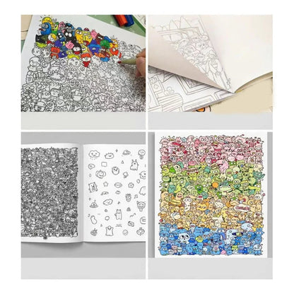⏰Creative Doodle Art Coloring Book
