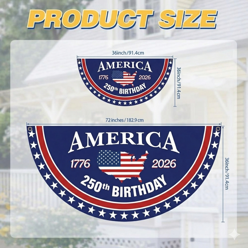 ⭐Veteran Made - USA 250 YEARS COMMEMORATIVE BANNER