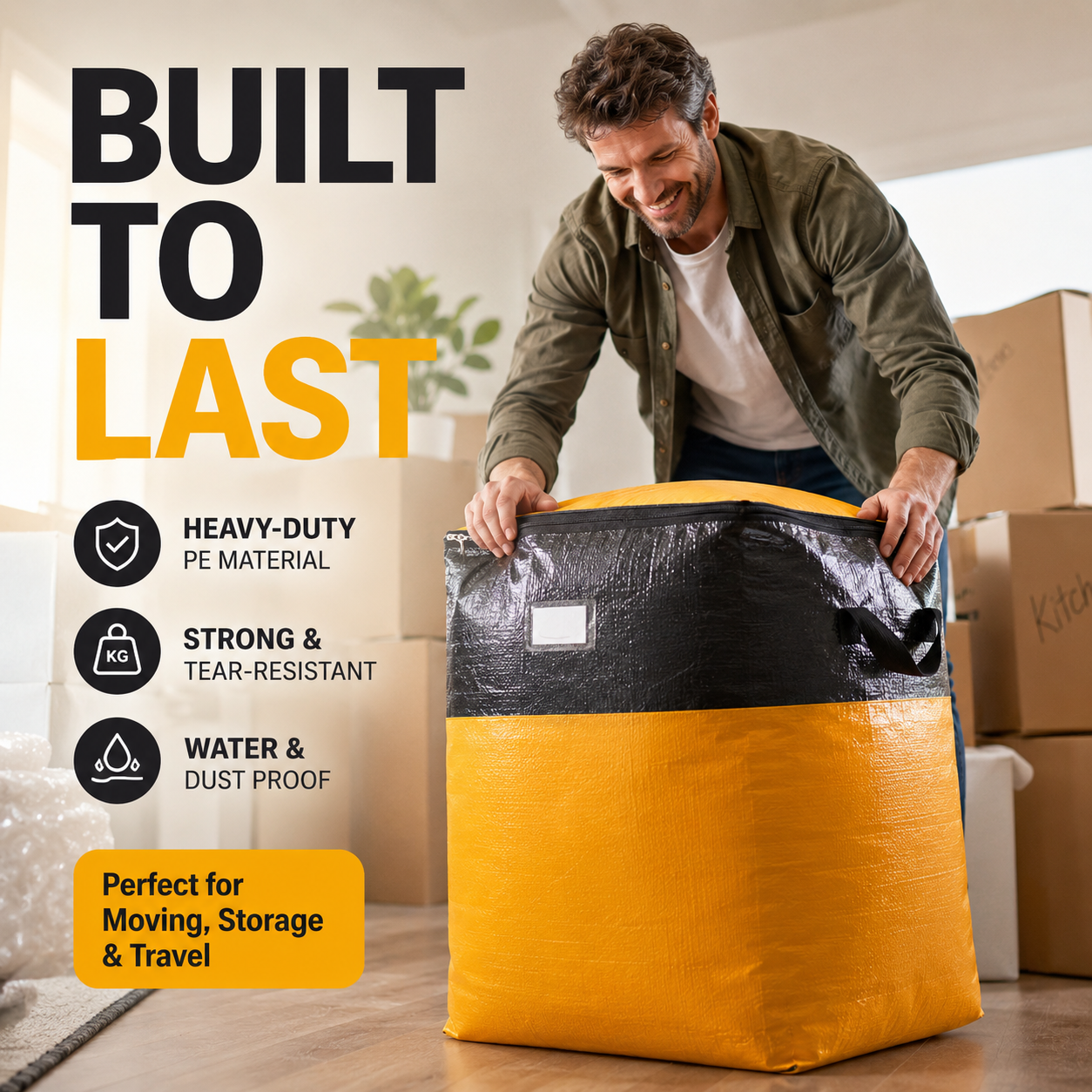 Collapsible Storage and Moving Bag