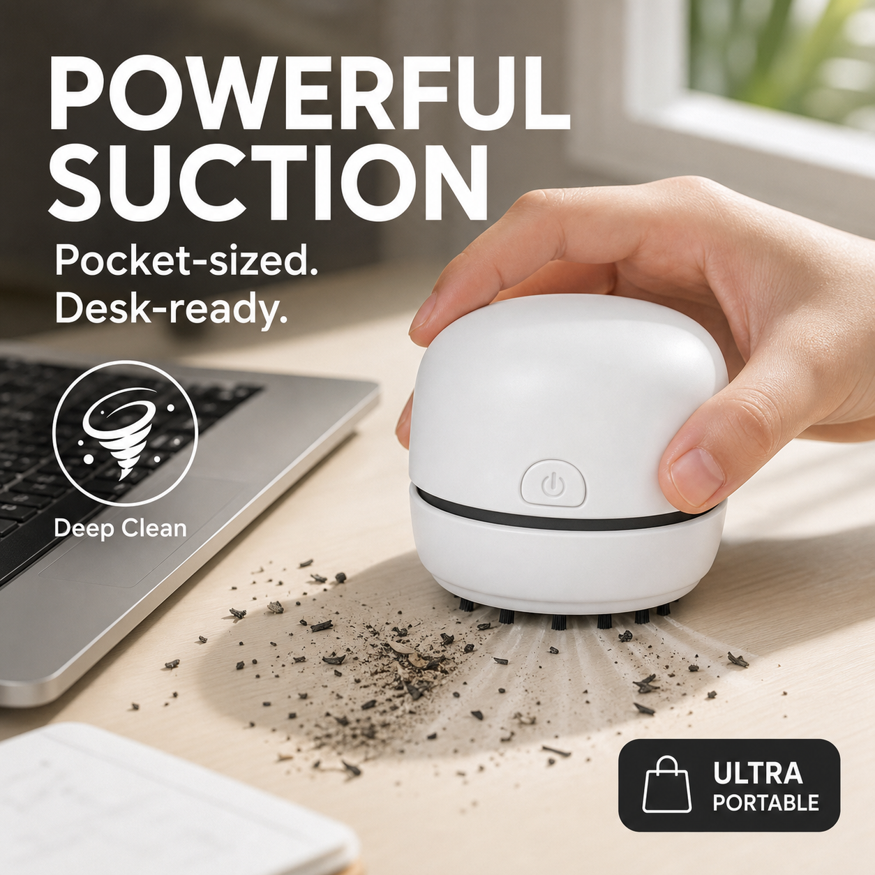 📢📢49% OFF !! ⏰Portable Mini Desk Vacuum Cleaner