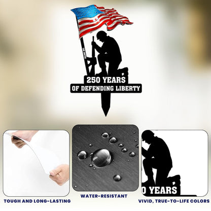 Celebrate 250 years of liberty with our expertly crafted Printed Metal Garden Stake