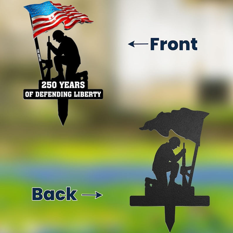 Celebrate 250 years of liberty with our expertly crafted Printed Metal Garden Stake