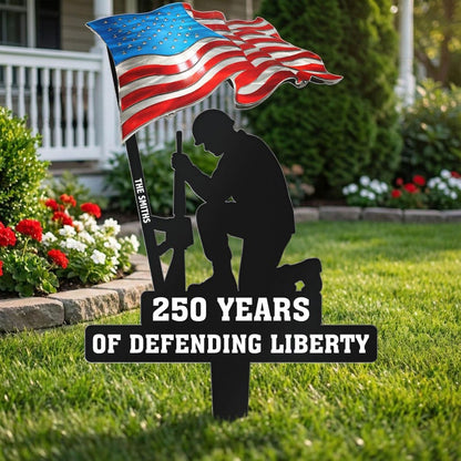 Celebrate 250 years of liberty with our expertly crafted Printed Metal Garden Stake