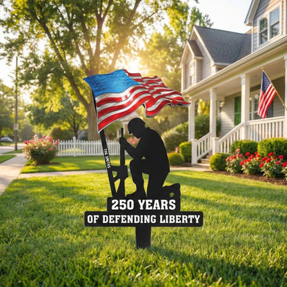 Celebrate 250 years of liberty with our expertly crafted Printed Metal Garden Stake