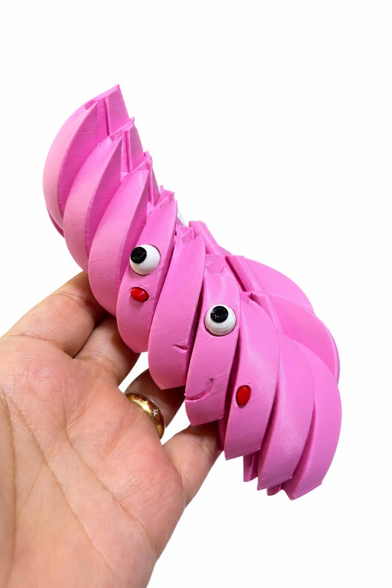 Dumpling 3D Printed Fidget Toy, Cute Kawaii Desk Decor, Squishy Inspired Gift