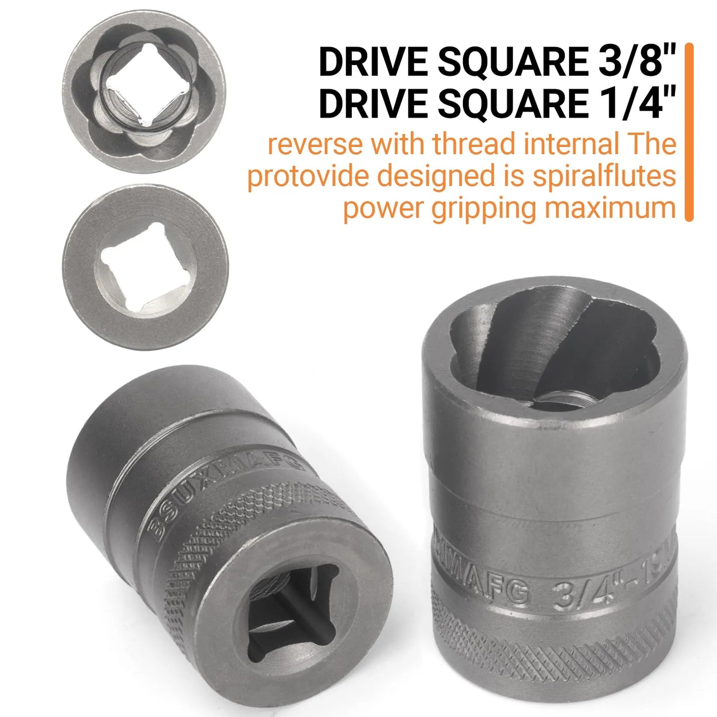 Mroace 32PCS Impact Bolt Extractor Socket Set（Free shipping）