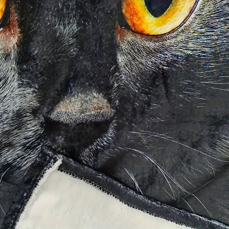 Black Cat Cuddly Blanket