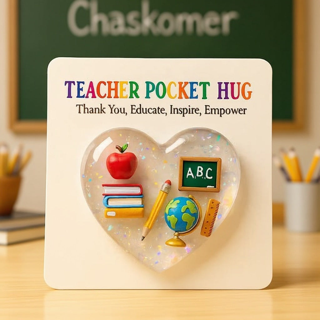 🔥LAST DAY 49% OFF -Teacher Pocket Hug Keepsake: A Tiny, Heartfelt Thank You for Your Favorite Educator 🎒💝
