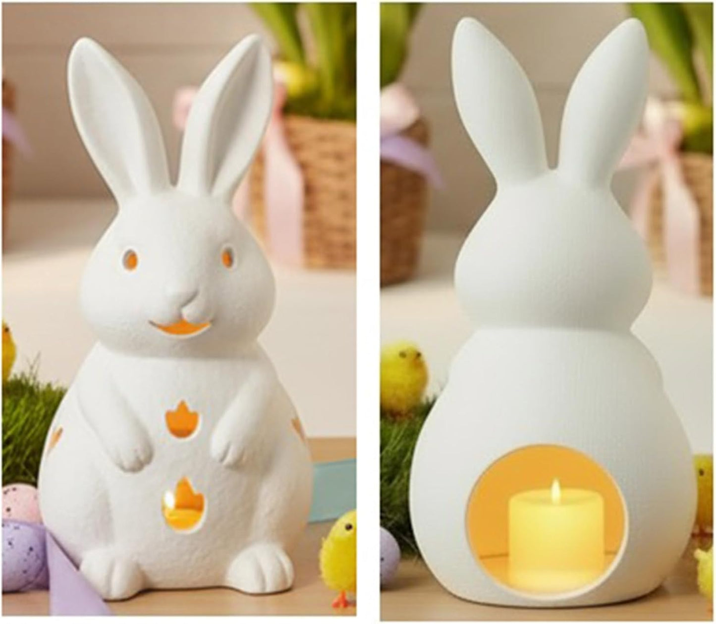 🐇 Easter Hollowed Rabbit Candle Holder