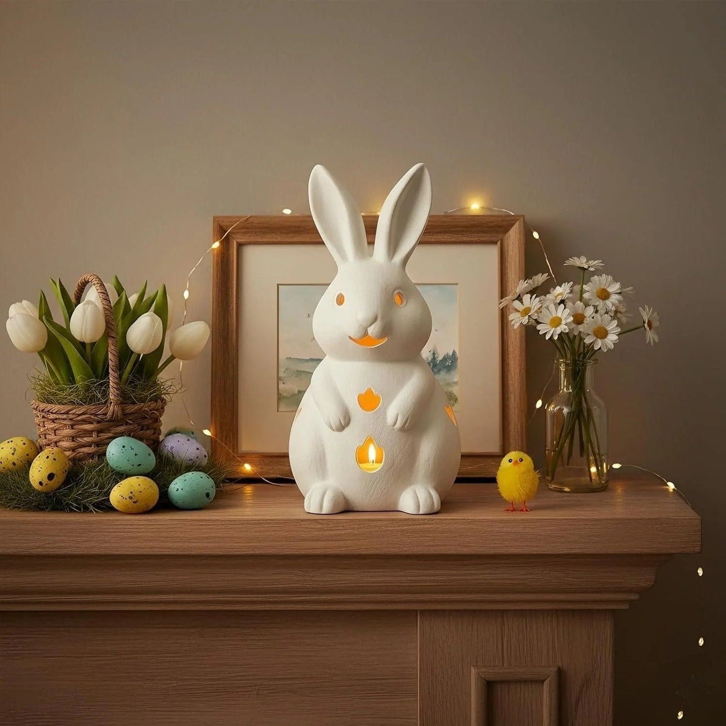 🐇 Easter Hollowed Rabbit Candle Holder
