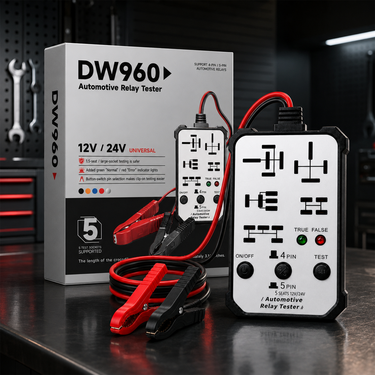🔥2026 New upgrade 12V/24V Universal Relay Tester | Professional 5-Pin Auto Diagnostic Tool