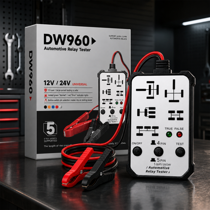 🔥2026 New upgrade 12V/24V Universal Relay Tester | Professional 5-Pin Auto Diagnostic Tool