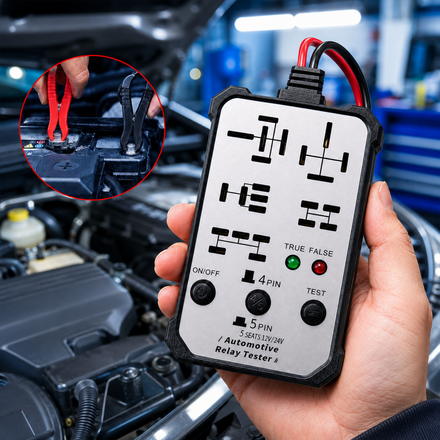 🔥2026 New upgrade 12V/24V Universal Relay Tester | Professional 5-Pin Auto Diagnostic Tool