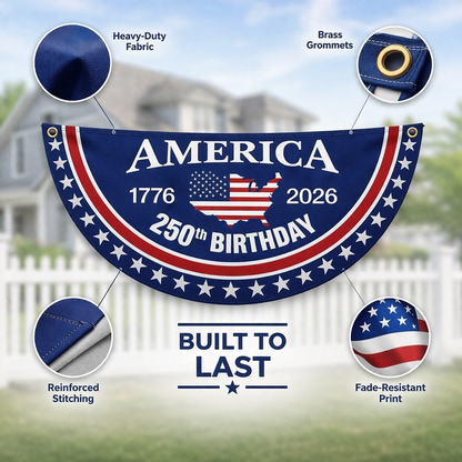 ⭐Veteran Made - USA 250 YEARS COMMEMORATIVE BANNER