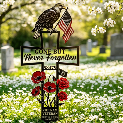 💖Metal Cemetery Memorial Plaque for Remembrance✝️