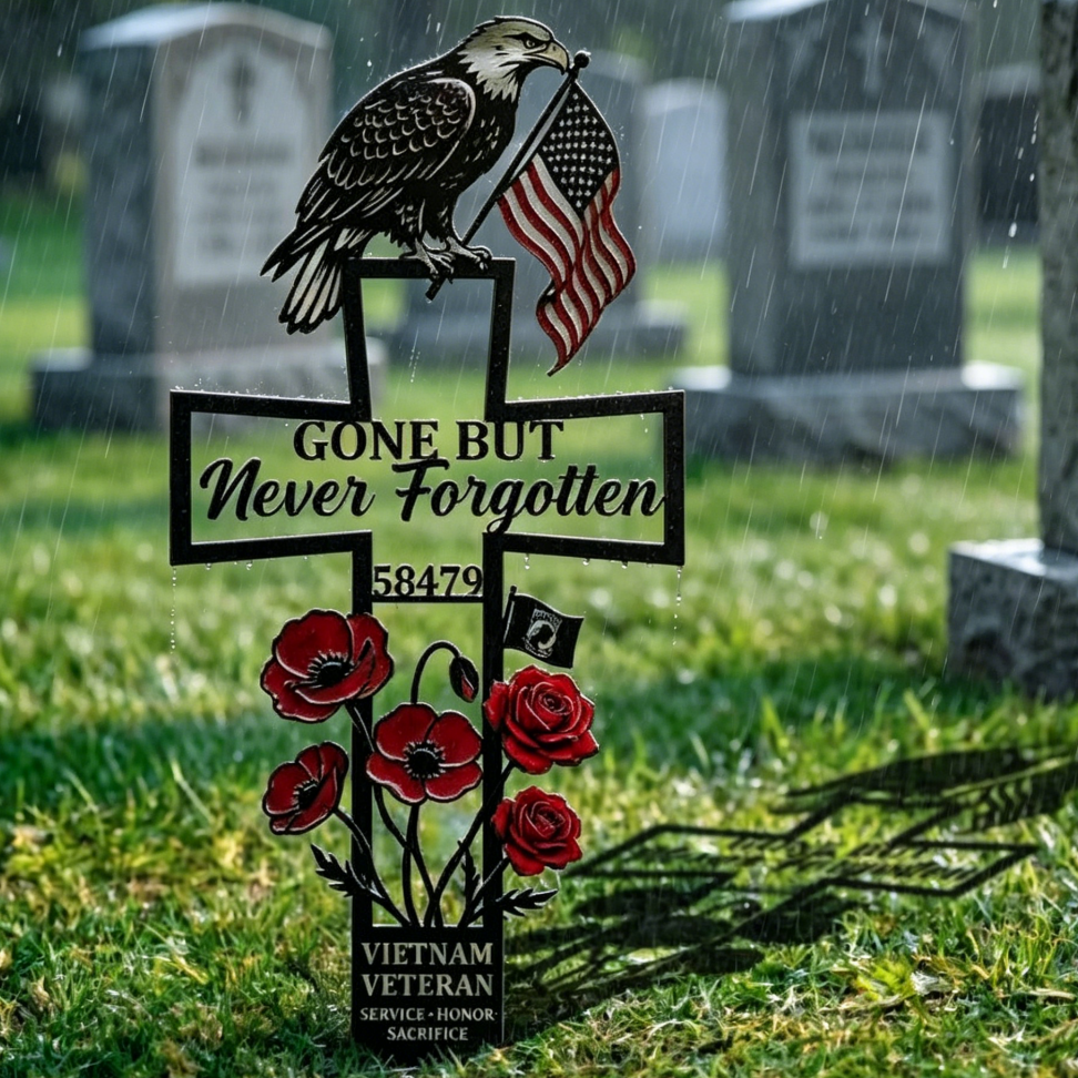 💖Metal Cemetery Memorial Plaque for Remembrance✝️