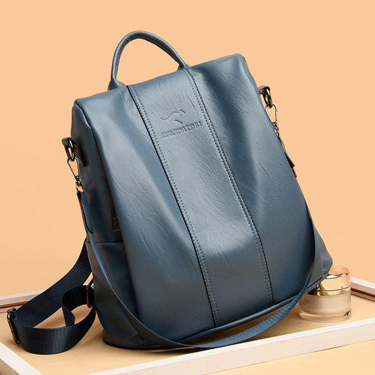 🎒 Ladies' Large Capacity Backpack – Stylish, PU Leather, User-Friendly 👜