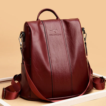 🎒 Ladies' Large Capacity Backpack – Stylish, PU Leather, User-Friendly 👜