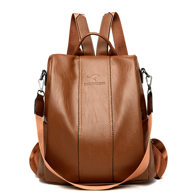 🎒 Ladies' Large Capacity Backpack – Stylish, PU Leather, User-Friendly 👜