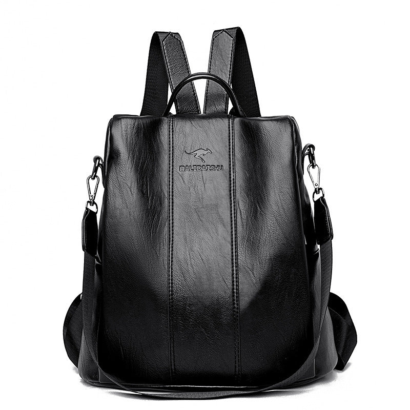 🎒 Ladies' Large Capacity Backpack – Stylish, PU Leather, User-Friendly 👜