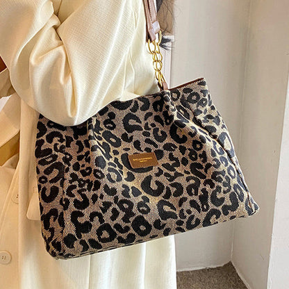👜 LIMITED-TIME 50% OFF! ✨ Ladies Elegant Handbag – Large Capacity, Leopard Print, Versatile 🌟