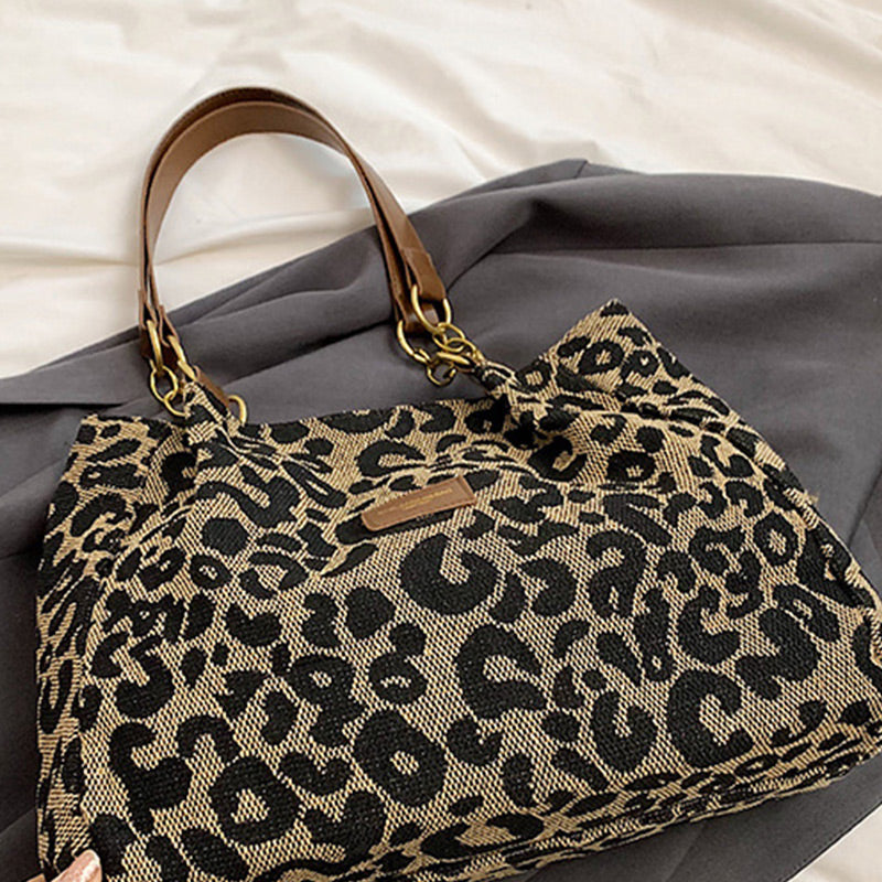 👜 LIMITED-TIME 50% OFF! ✨ Ladies Elegant Handbag – Large Capacity, Leopard Print, Versatile 🌟