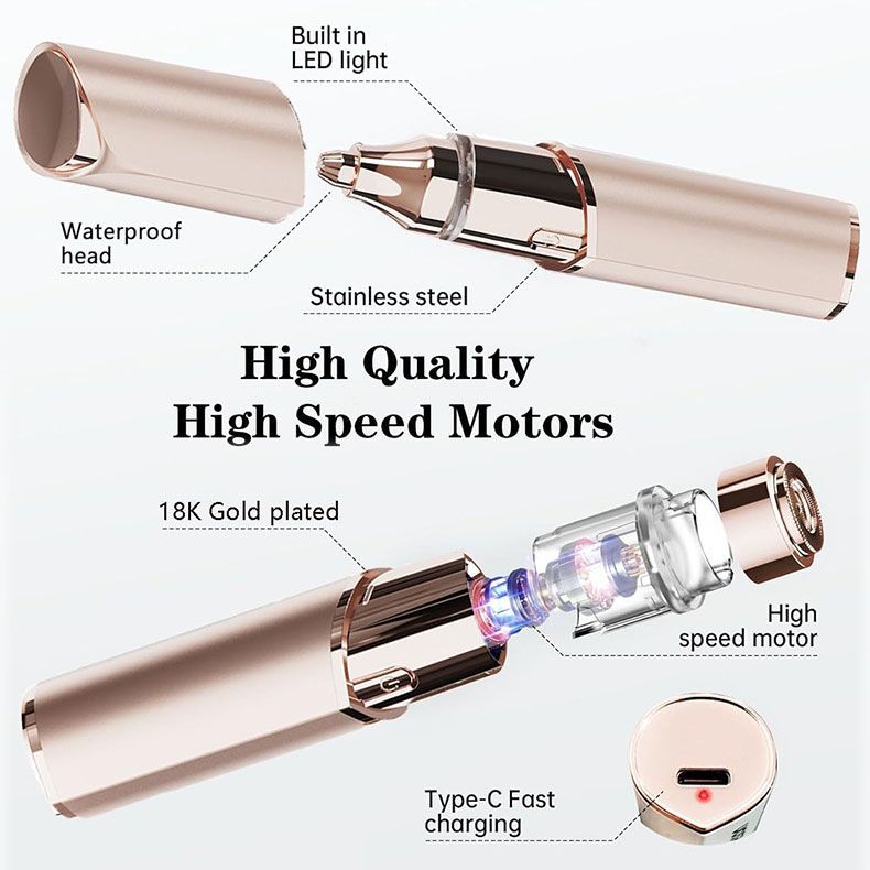 🎁2026 New Arrival 50% OFF💥💗2-in-1 Facial Hair Remover & Eyebrow Trimmer