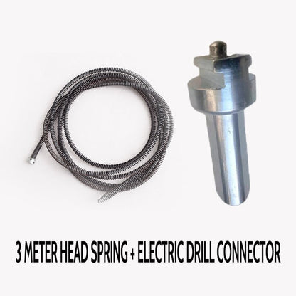 🔥HOT SALE🔥Electric Drain Dredging Spring - Professional Auger Cable for Unclogging Sinks, Bathtubs & Sewer Pipes