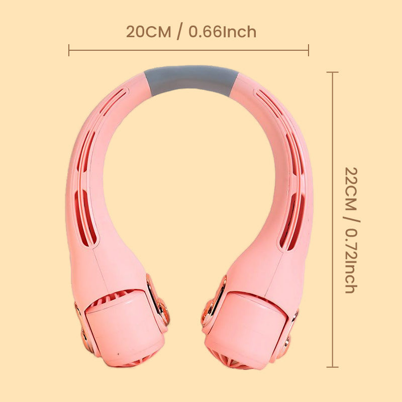 🥳2026 HOT SALE🥳💞Neck Air Conditioner Fan – Ultra‑quiet, 360° rotating, 3 speeds. Hands‑free cooling, long battery. Summer essential! 😎🌬️
