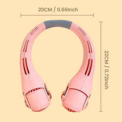 🥳2026 HOT SALE🥳💞Neck Air Conditioner Fan – Ultra‑quiet, 360° rotating, 3 speeds. Hands‑free cooling, long battery. Summer essential! 😎🌬️