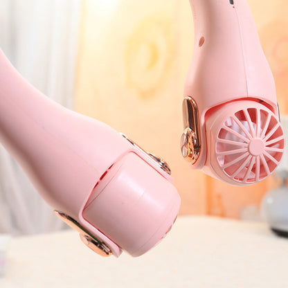 🥳2026 HOT SALE🥳💞Neck Air Conditioner Fan – Ultra‑quiet, 360° rotating, 3 speeds. Hands‑free cooling, long battery. Summer essential! 😎🌬️