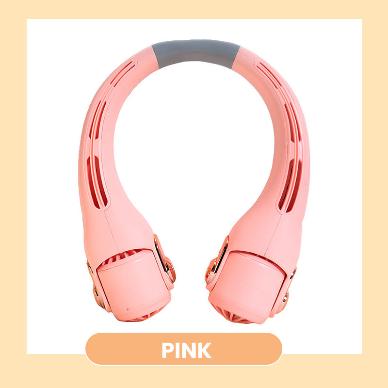 🥳2026 HOT SALE🥳💞Neck Air Conditioner Fan – Ultra‑quiet, 360° rotating, 3 speeds. Hands‑free cooling, long battery. Summer essential! 😎🌬️
