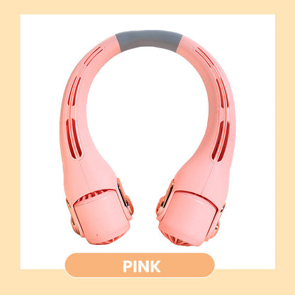 🥳2026 HOT SALE🥳💞Neck Air Conditioner Fan – Ultra‑quiet, 360° rotating, 3 speeds. Hands‑free cooling, long battery. Summer essential! 😎🌬️