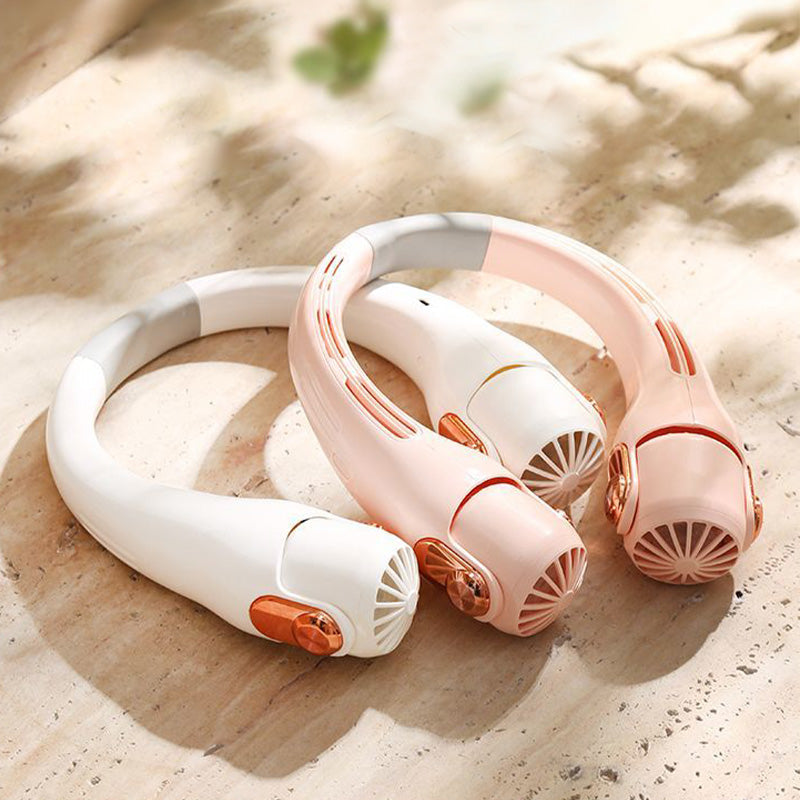 🥳2026 HOT SALE🥳💞Neck Air Conditioner Fan – Ultra‑quiet, 360° rotating, 3 speeds. Hands‑free cooling, long battery. Summer essential! 😎🌬️