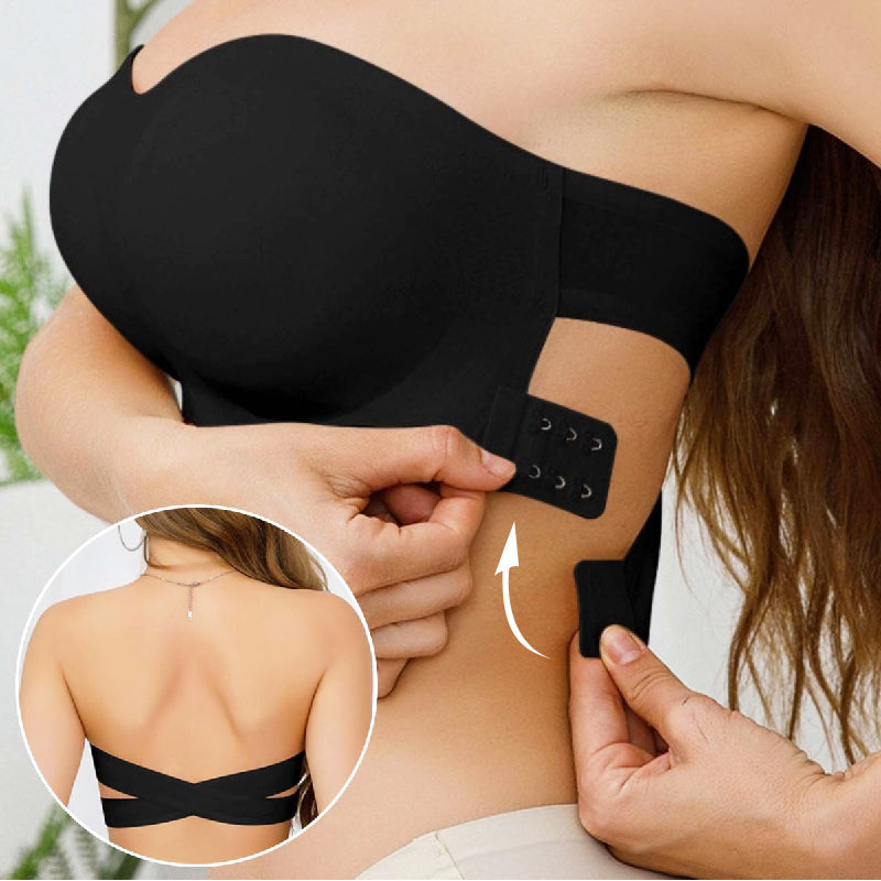 💜BUY 1 GET 1 FREE 💜Strapless Wireless Bra with Crossover Side Closure
